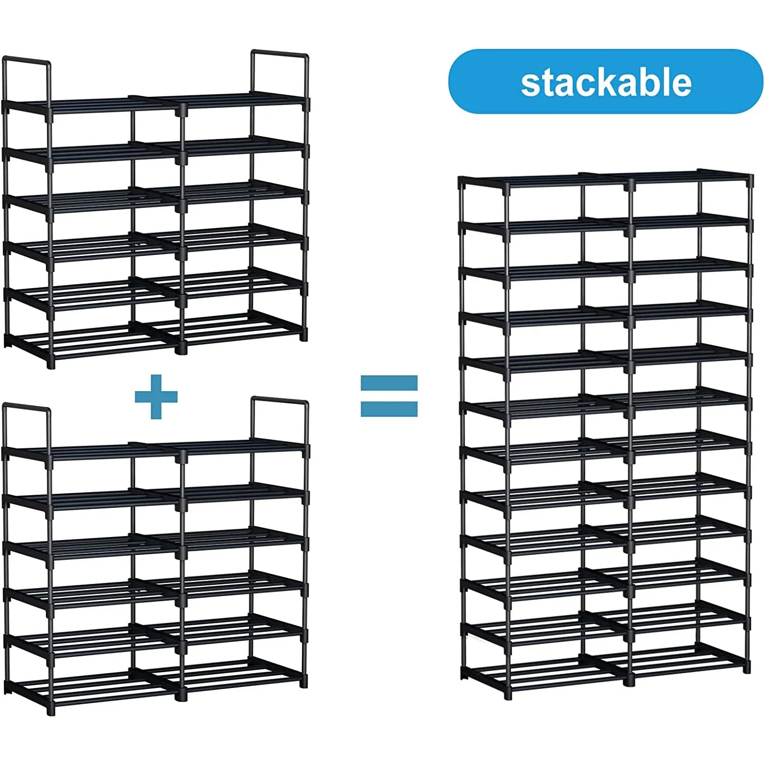 6 6 Tiers Tall Shoe Rack Storage Shelf