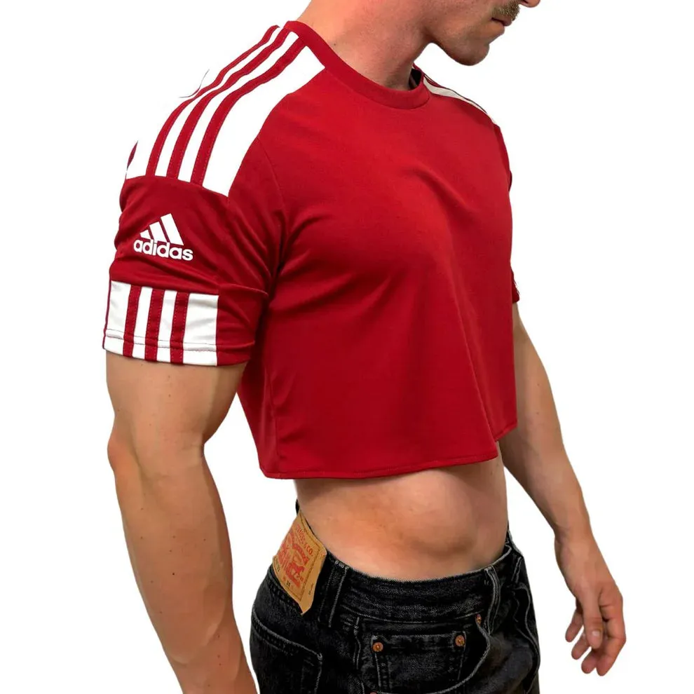 Adidas Sport Red Short Sleeve Crop Top BY SNEAKERMASK