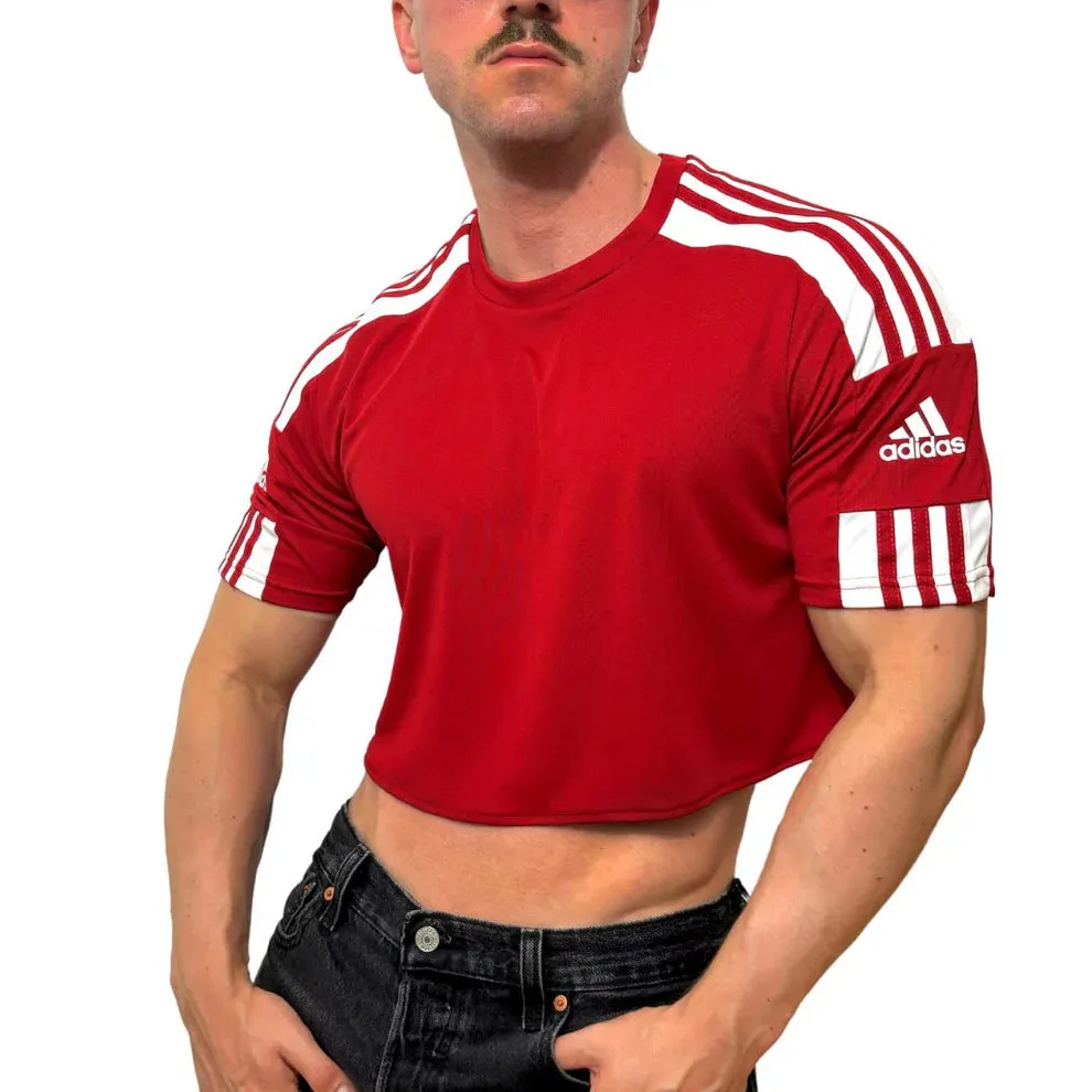 Adidas Sport Red Short Sleeve Crop Top BY SNEAKERMASK