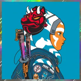 Ahsoka Tano Lava Foil Silkscreen Print by Joshua Budich