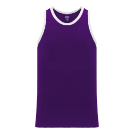 Athletic Knit (AK) B1325Y-220 Youth Purple/White League Basketball Jersey