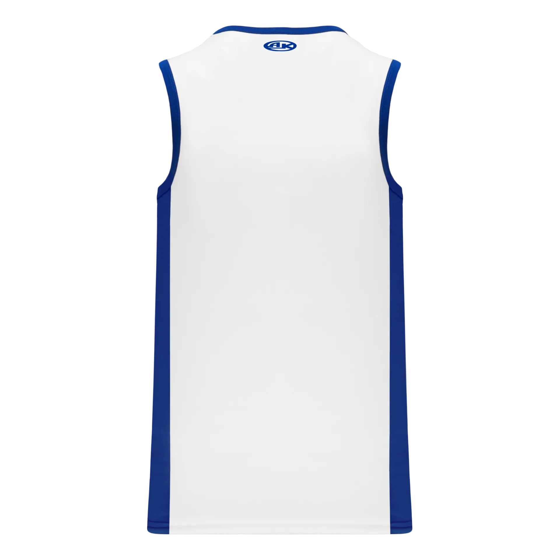 Athletic Knit (AK) B2115L-207 Ladies White/Royal Blue Pro Basketball Jersey