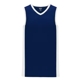 Athletic Knit (AK) B2115L-216 Ladies Navy/White Pro Basketball Jersey