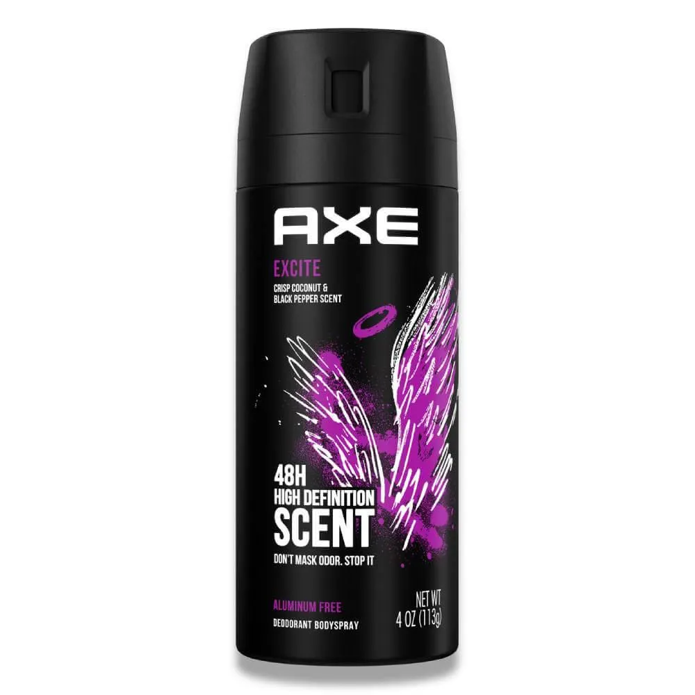 Axe - Deodorant Body Spray, Excite  - 4 oz - 12 pack