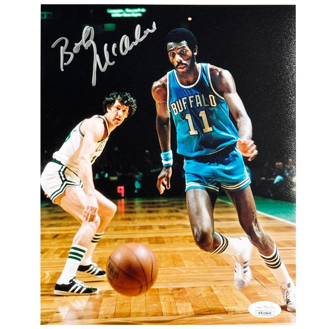 Bob McAdoo Signed Pose 4 Basketball 8x10 Photo (JSA)