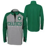 Boston Celtics Basketball Youth Gray NBA 1/4 Zip