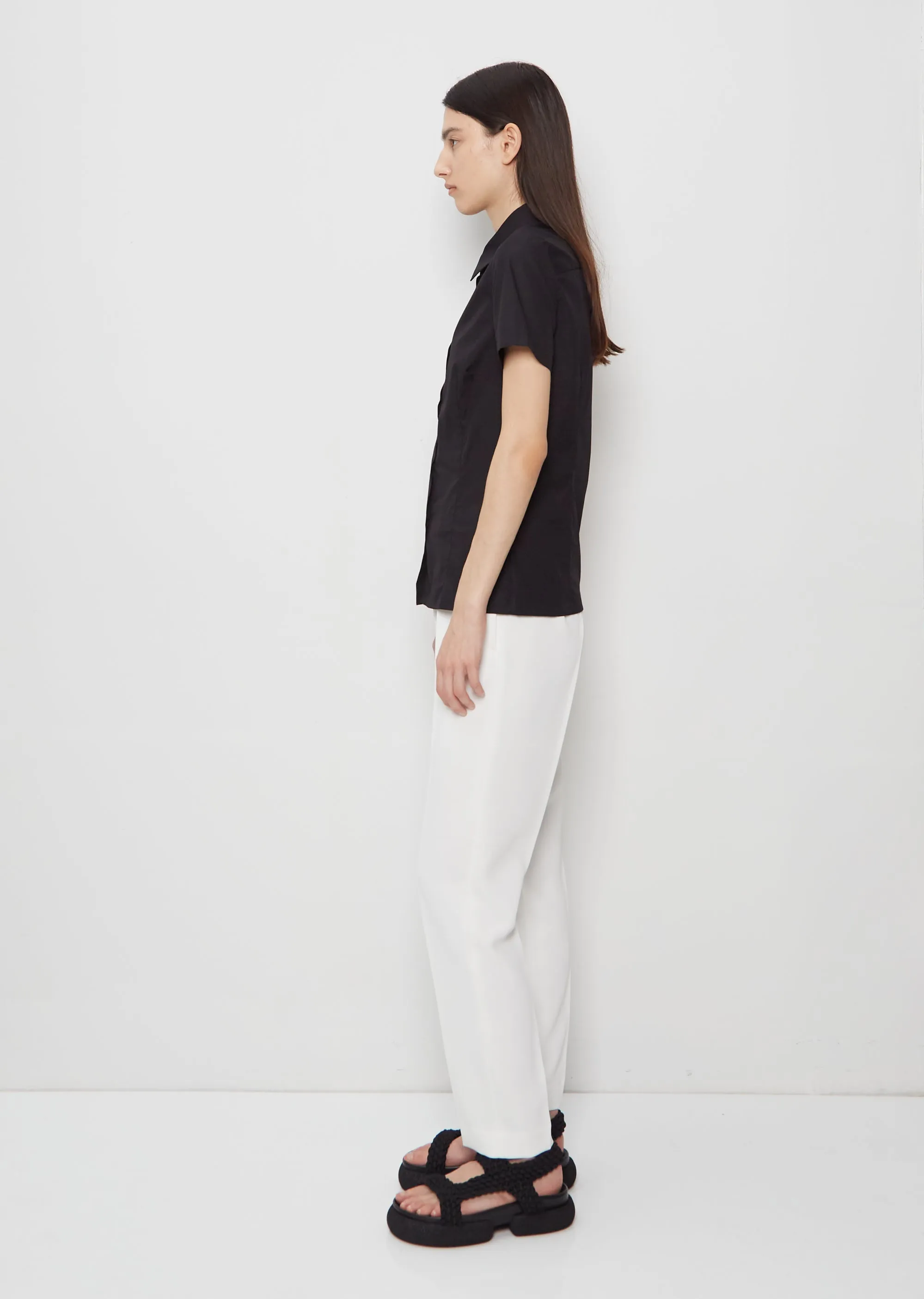 Cloudy Cotton Shirt — Black