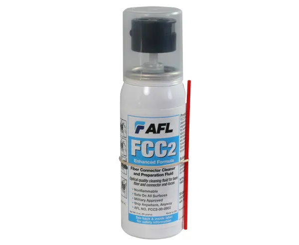 Fiber Connector Cleaner and Prep Fluid, Enhanced Formula, 3oz Can