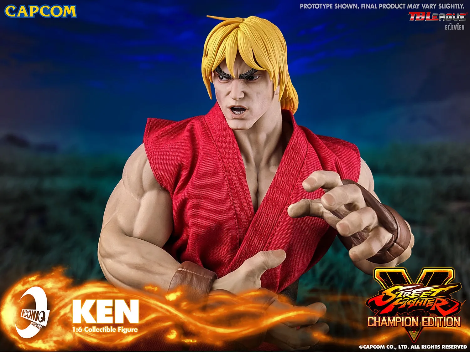 Iconiq Studios Street Fighter V Ken Masters Sixth Scale Figure