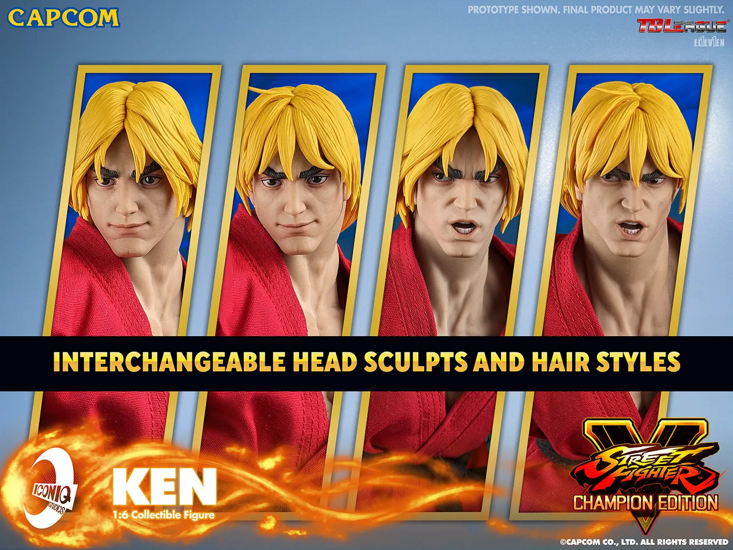 Iconiq Studios Street Fighter V Ken Masters Sixth Scale Figure