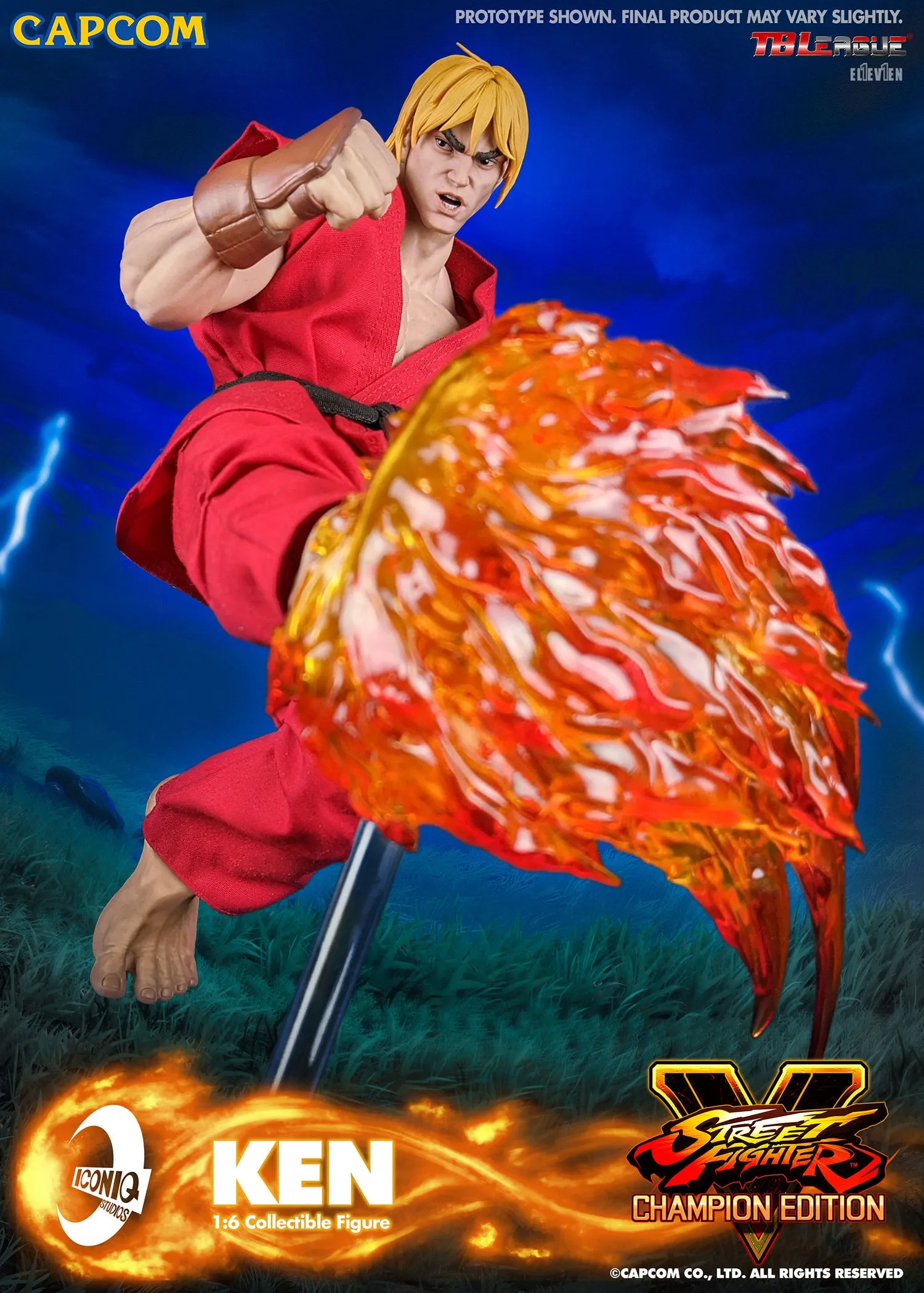 Iconiq Studios Street Fighter V Ken Masters Sixth Scale Figure