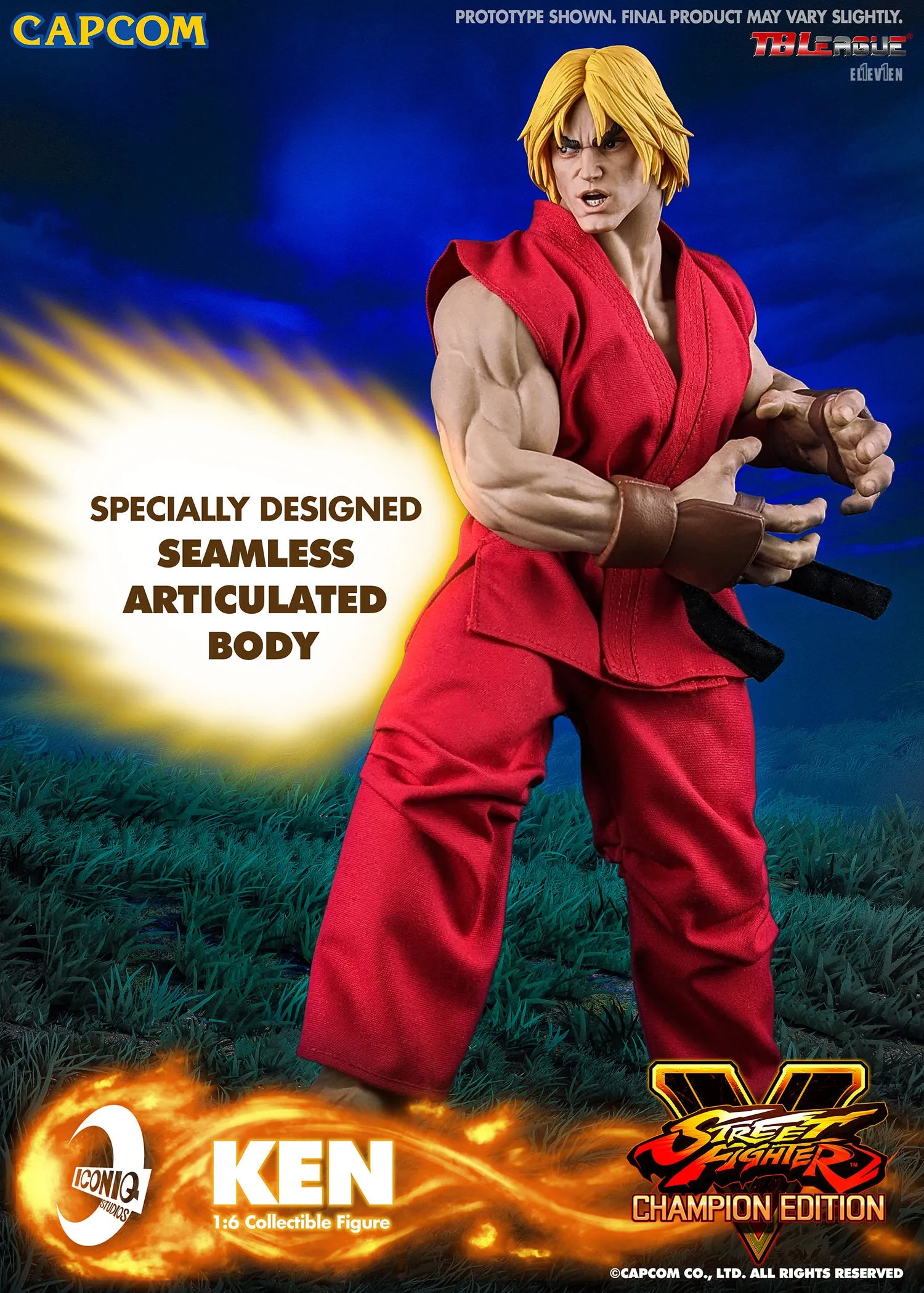 Iconiq Studios Street Fighter V Ken Masters Sixth Scale Figure