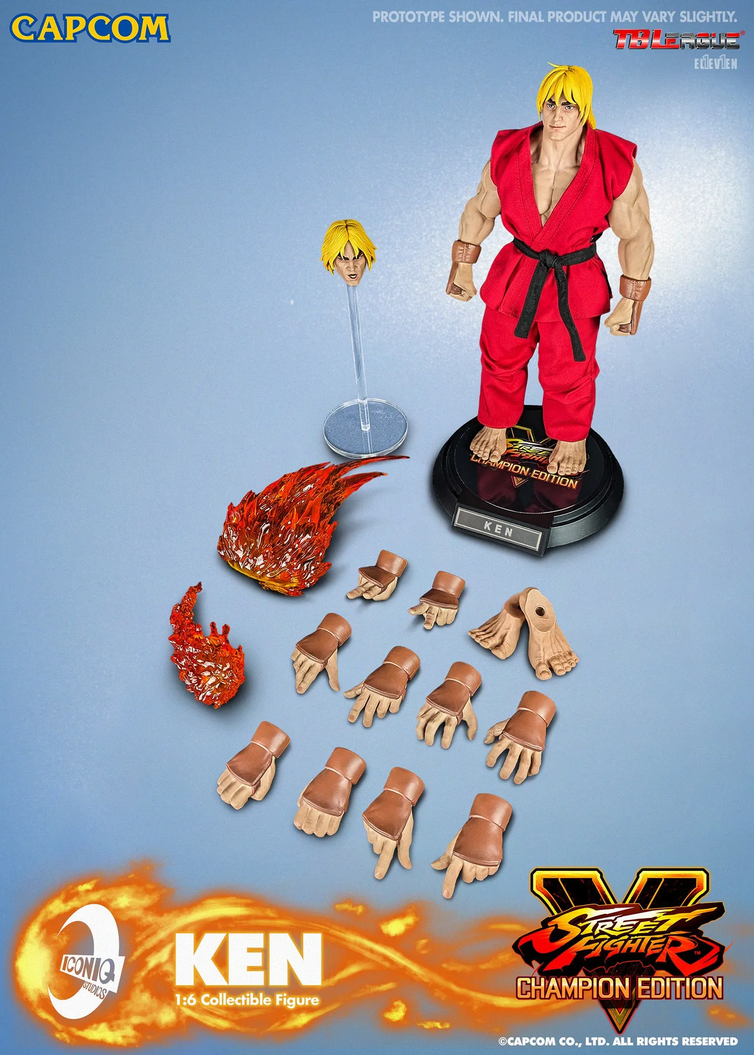 Iconiq Studios Street Fighter V Ken Masters Sixth Scale Figure