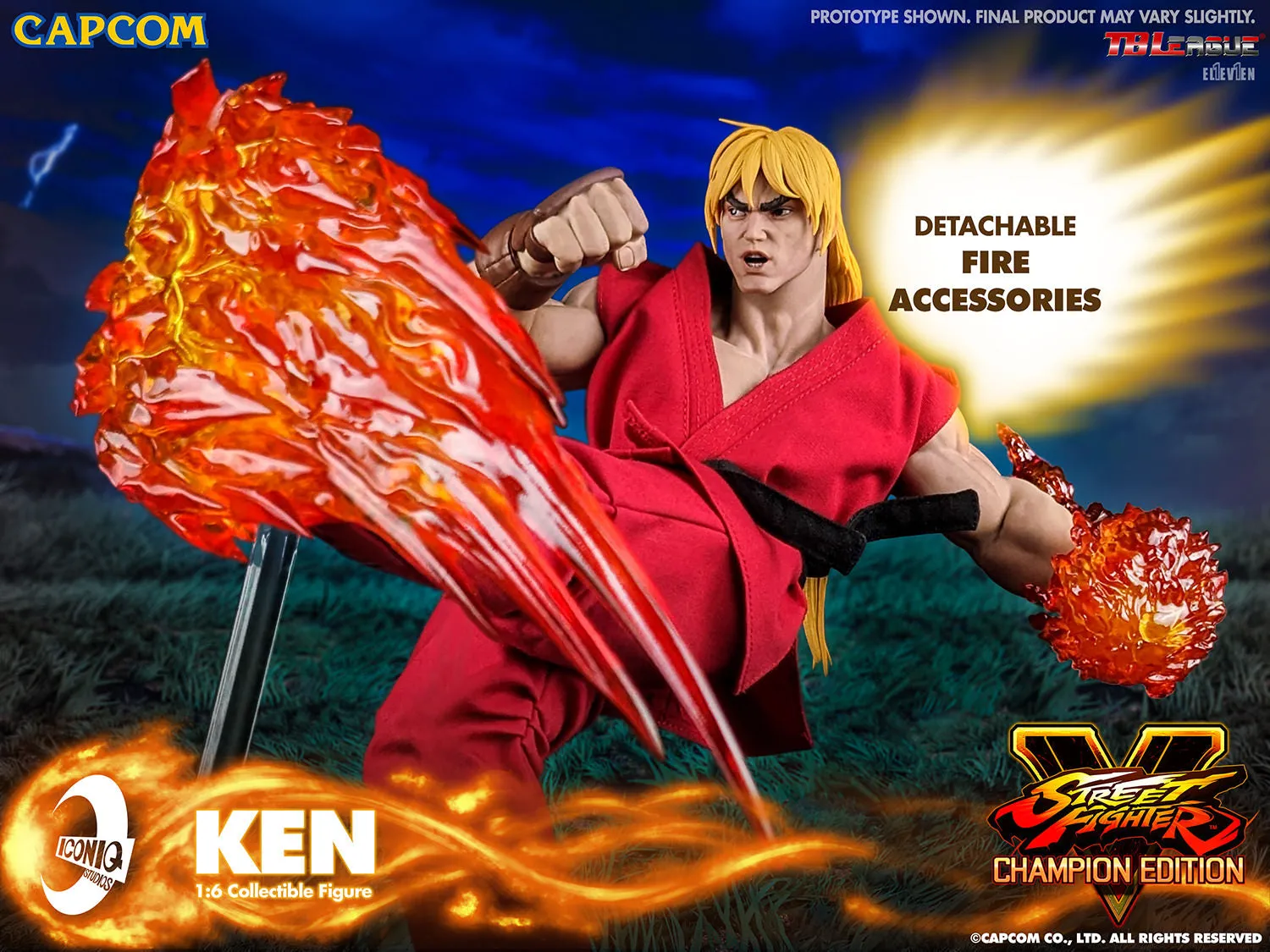 Iconiq Studios Street Fighter V Ken Masters Sixth Scale Figure