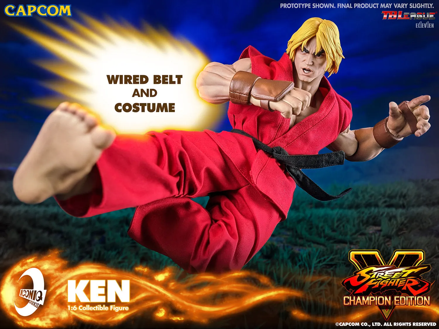 Iconiq Studios Street Fighter V Ken Masters Sixth Scale Figure