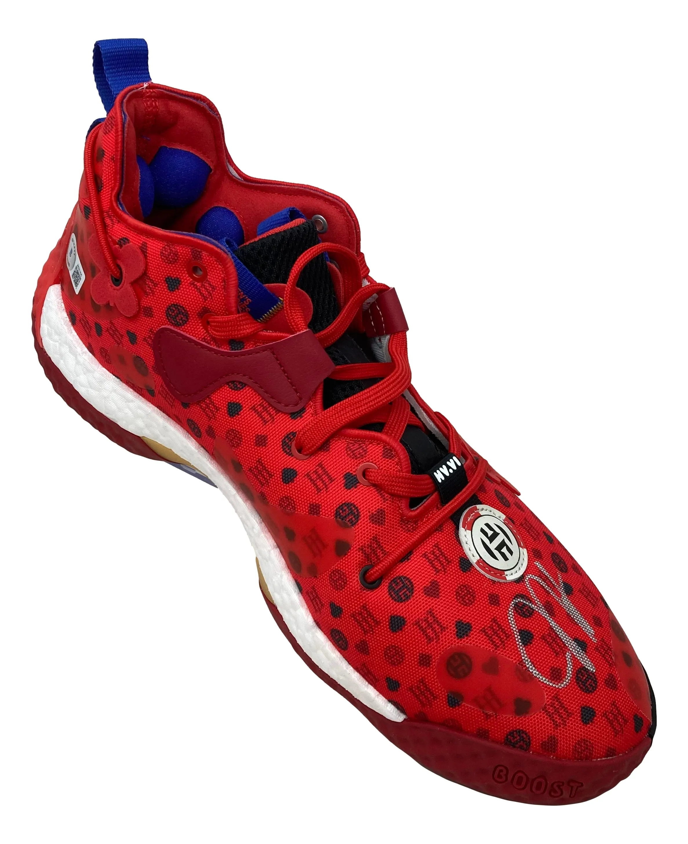 James Harden 76ers Signed Left Adidas Harden Volume 6 Shoe BAS ITP