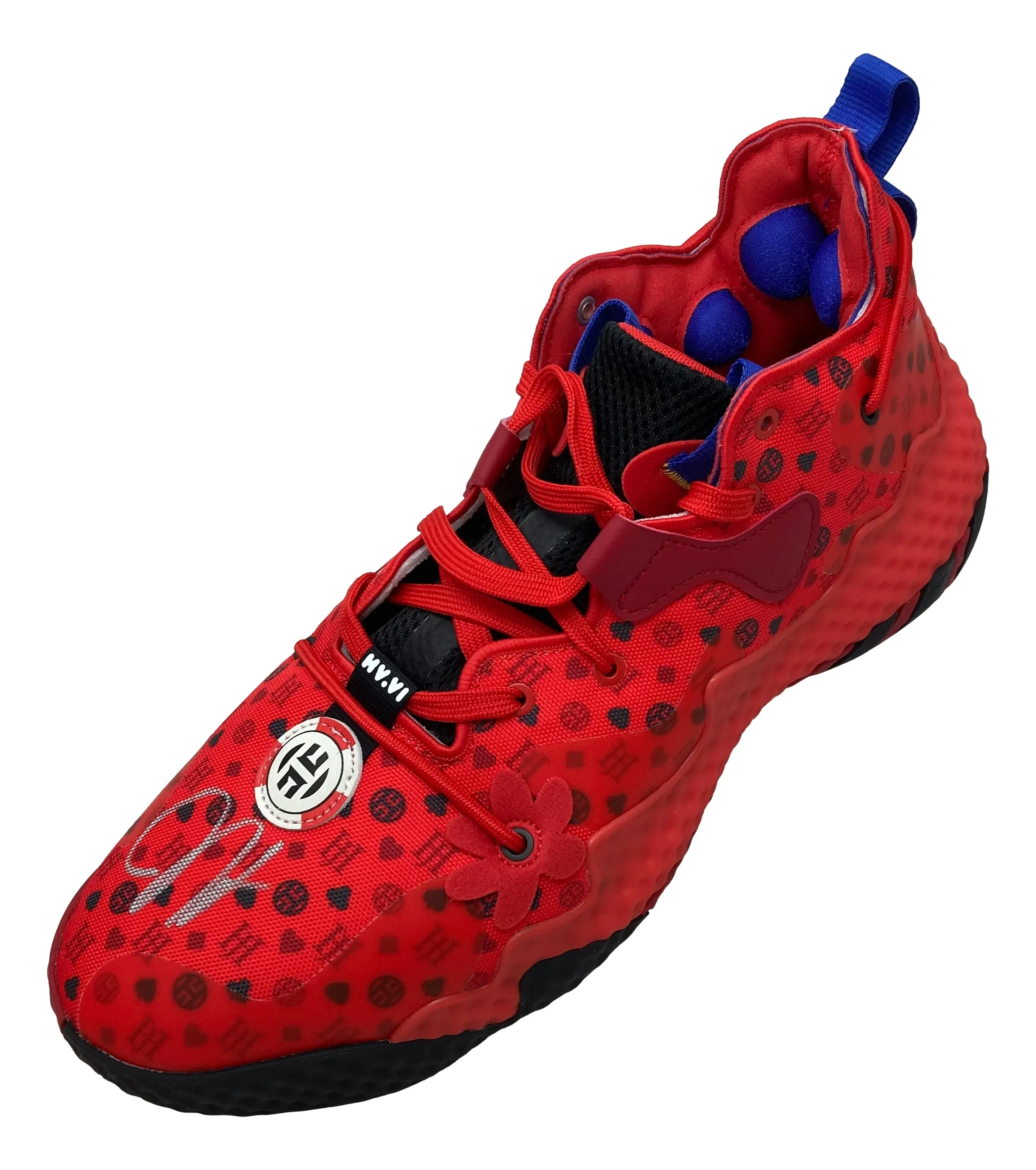 James Harden 76ers Signed Left Adidas Harden Volume 6 Shoe BAS ITP