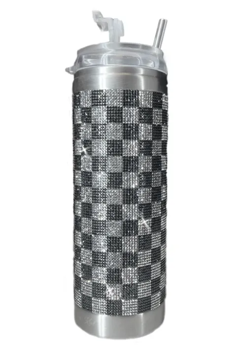 JKT107.SIBK - Checkmate Crystal Tumbler