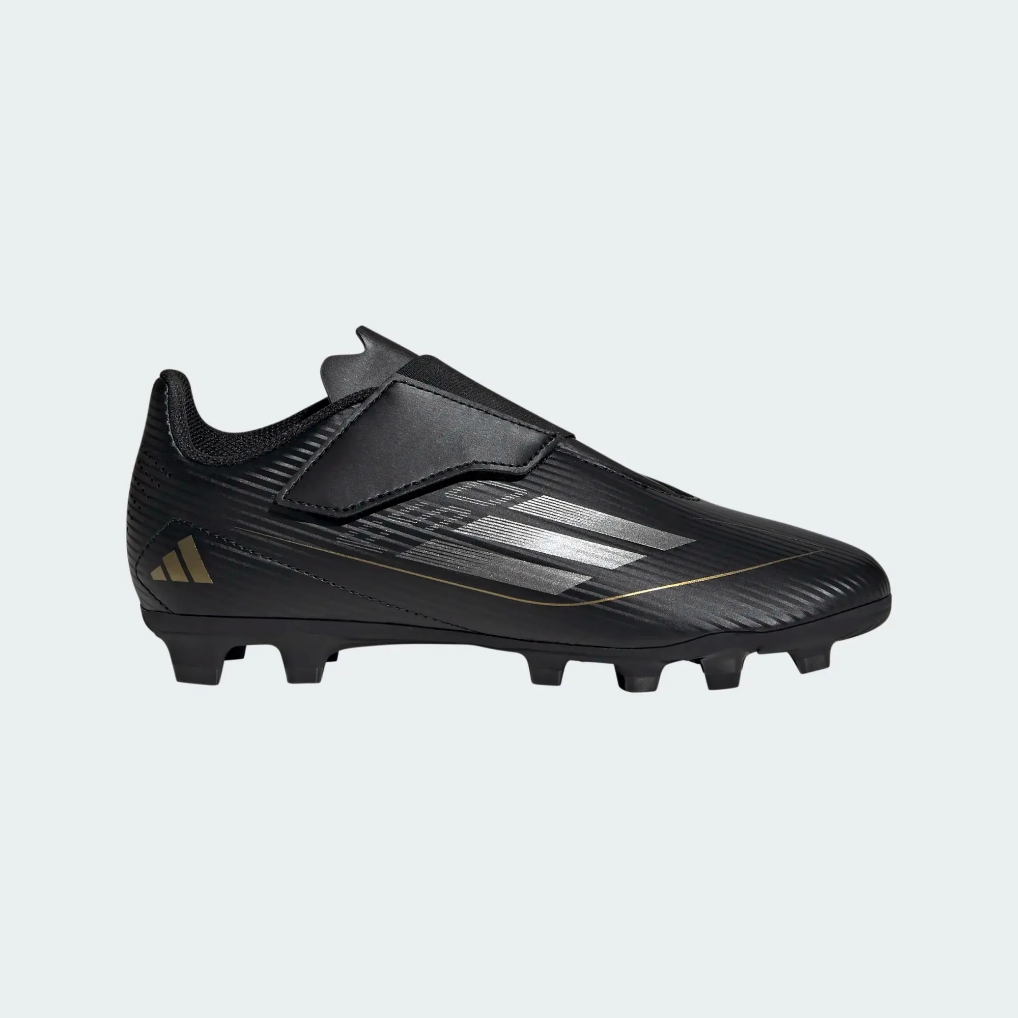 Junior F50 Club Velcro FxG [Black/Gold]