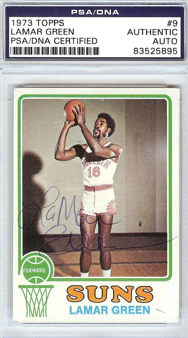 Lamar Green Autographed 1973 Topps Card #9 Phoenix Suns PSA/DNA #83525895