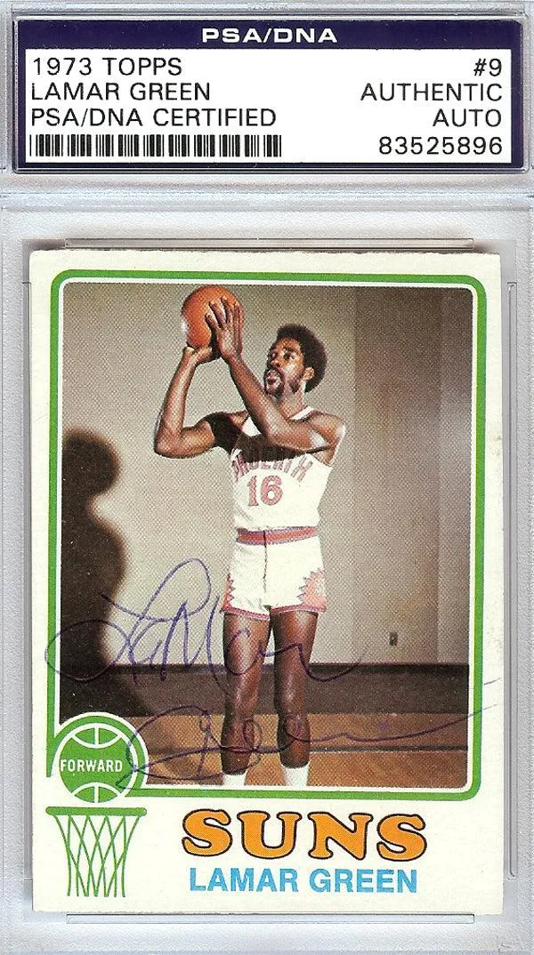 Lamar Green Autographed 1973 Topps Card #9 Phoenix Suns PSA/DNA #83525896