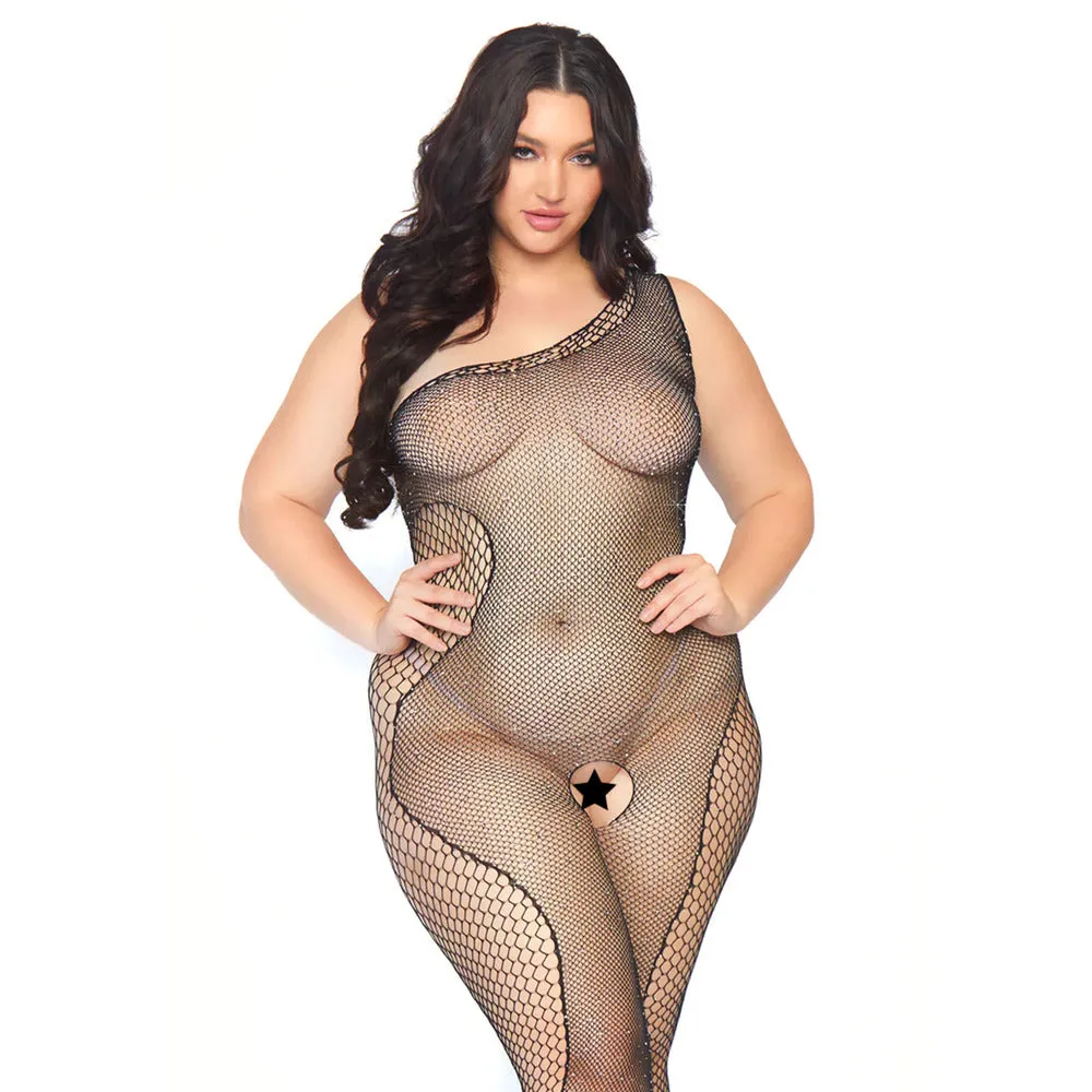 Leg Avenue Crystalized Bodystocking Plus Size 14 To 18