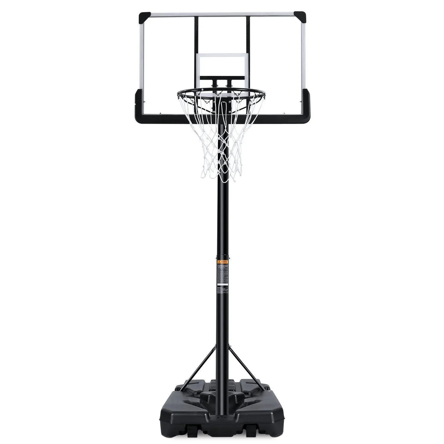 MaxKare Portable Basketball Hoop & Goal Basketball System Basketball Equipment Height Adjustable 7ft 6 in-10ft with 44 Inch Backboard and Wheels for Youth Kids Indoor Outdoor