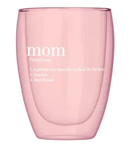 Mom Stemless Wine Glass