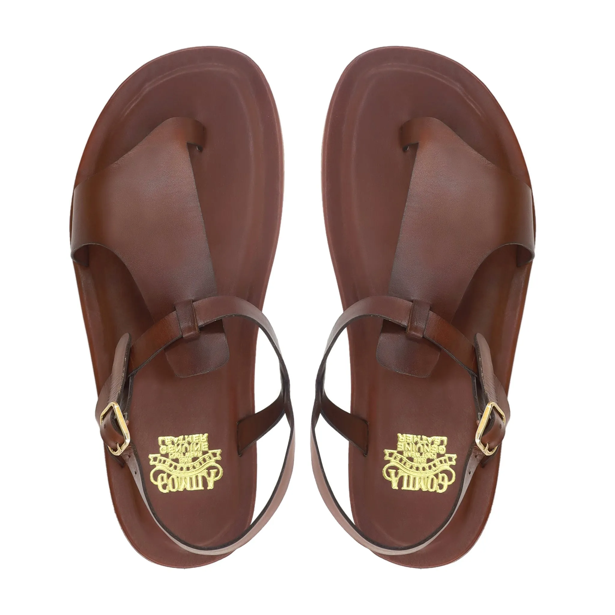 Petal - Men's Brown Calf Leather Sandal