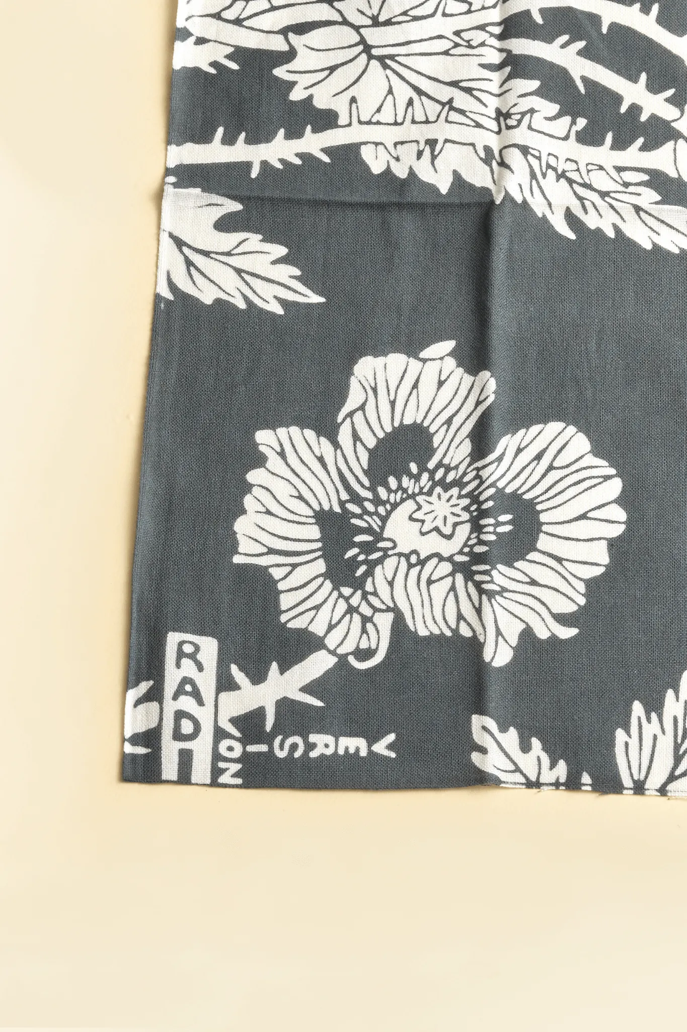 Radiall Badass Flower Bandana - Ink Black