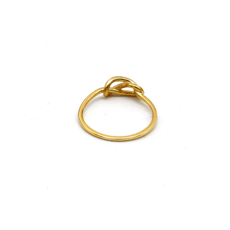 Real Gold Plain Knot Ring 6383 (SIZE 7.5) R2077