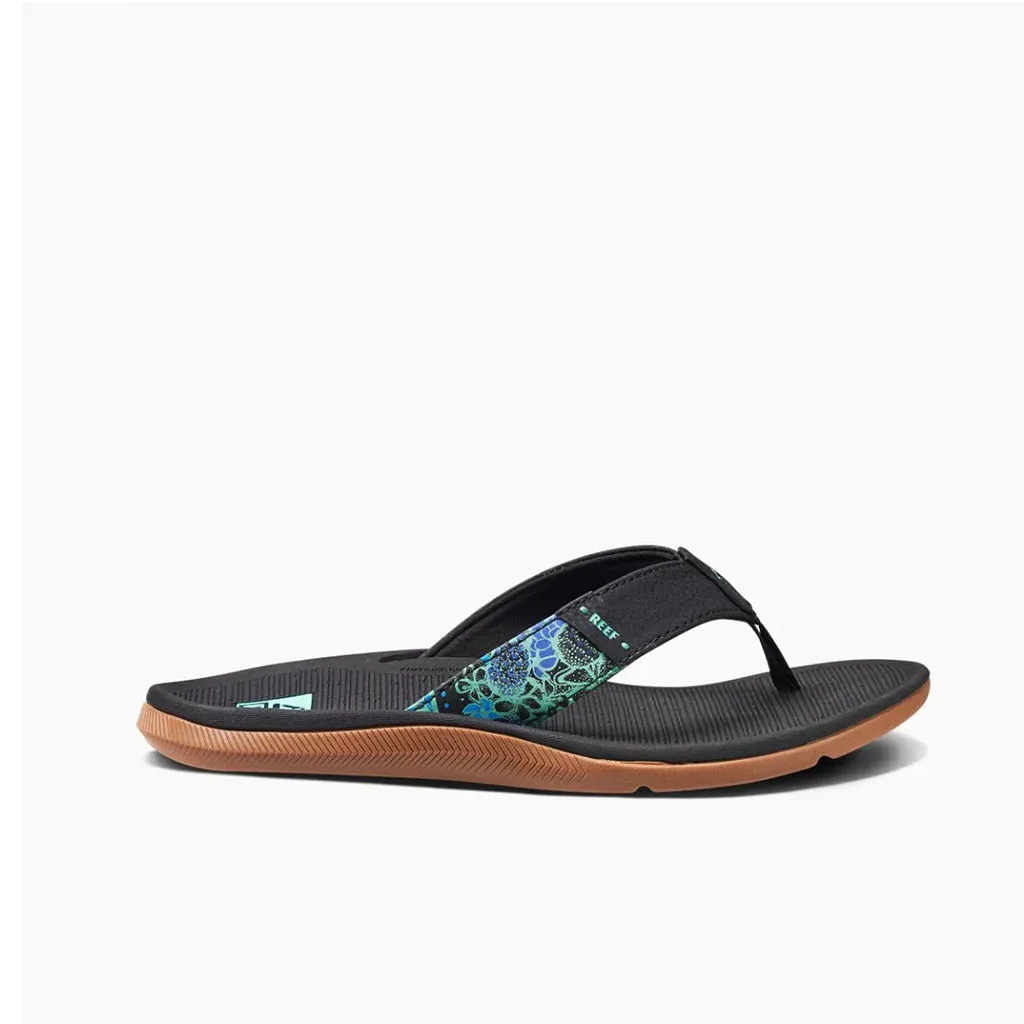 Reef Women's Santa Ana Sandal - Black/Multi