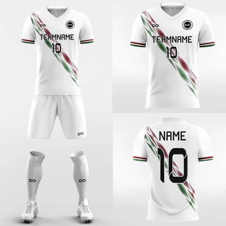 Ribbon Pattern-Custom Soccer Jerseys Kit Sublimated Design