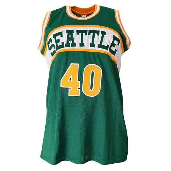 Shawn Kemp Signed Seattle Alternate Green Basketball Jersey (JSA)