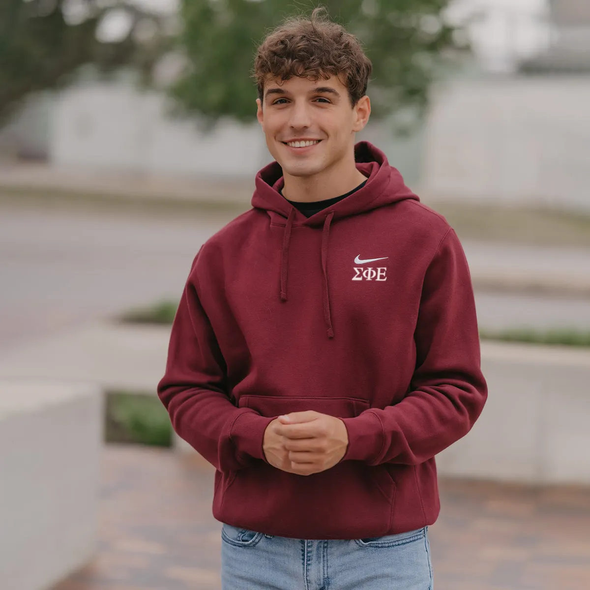 SigEp Nike Embroidered Hoodie