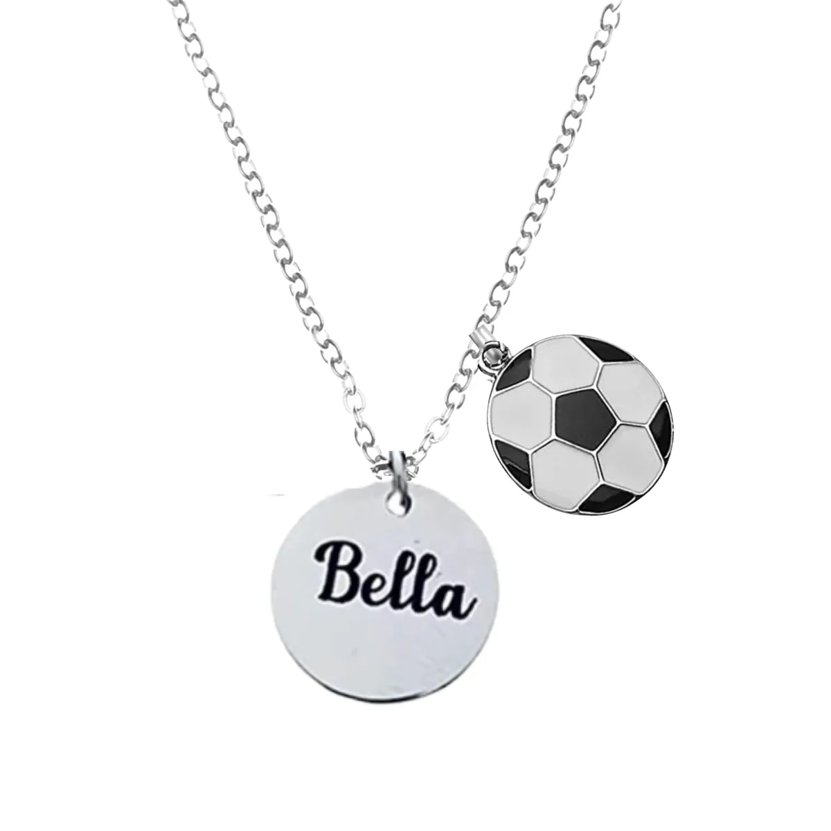 Soccer Engraved Necklace - Pick Charm