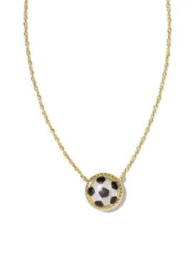 Soccer Short Pendant Necklace in Gold by Kendra Scott