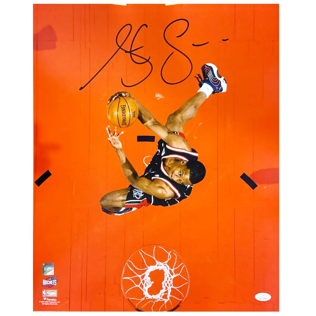 Steve Francis Signed Pose 2 Basketball 16x20 Photo (JSA)