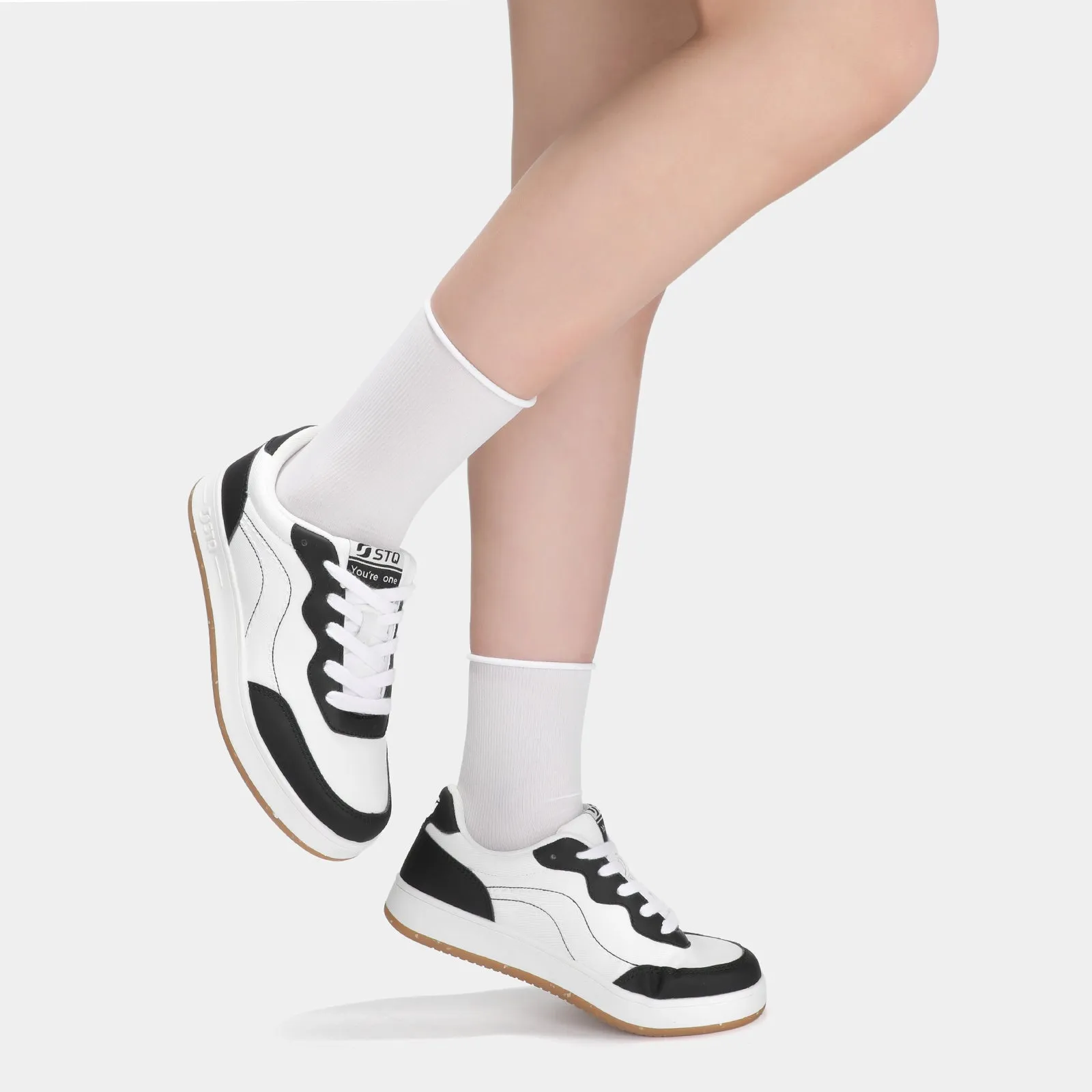 STQ Womens Fashion Logo Sneakers