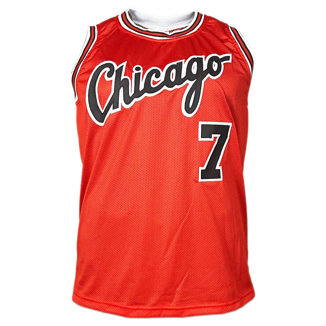 Toni Kukoc Signed HOF 21 Inscription Chicago Red Basketball Jersey (Beckett)