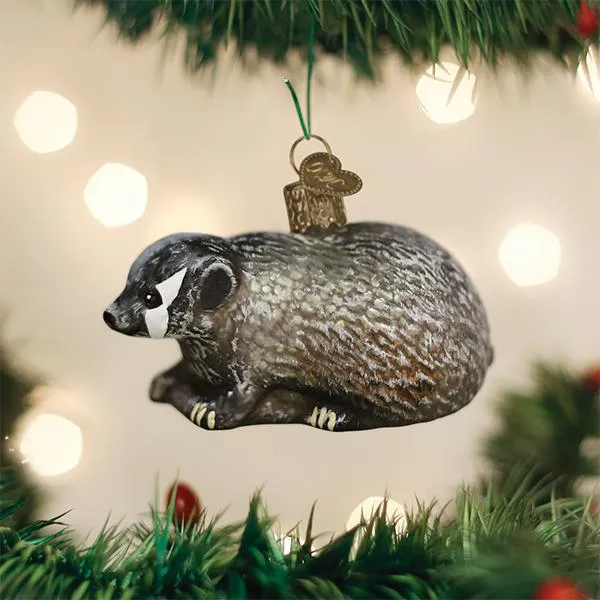 Vintage Badger Ornament