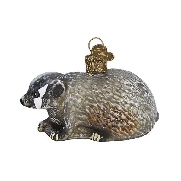 Vintage Badger Ornament