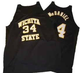 Xavier McDaniel Wichita State College Basketball Throwback Jersey